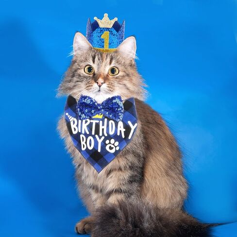 مجموعة ربطة عنق باندانا لحفلات أعياد الميلاد للقطط، زينة عيد ميلاد وملابس للقطط والقطط الصغيرة، مستلزمات أعياد ميلاد الحيوانات الأليفة in Kuwait
