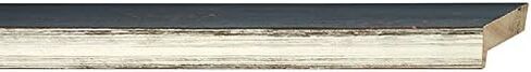 Picture Frame Moulding (Wood) 100ft Bundle - Contemporary Silver Finish - 0.75" Width - 1 1/4" Rabbet Depth in Saudi Arabia