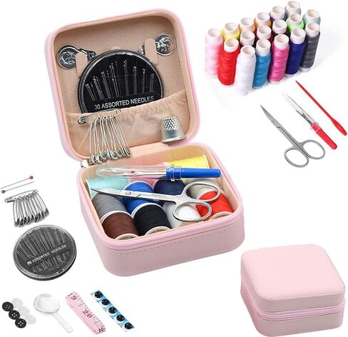 Household Multifunctional Needle and Thread Sewing Tool Needle and Thread Kit,Pink in Saudi Arabia