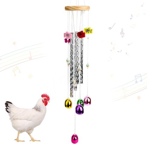 ألعاب الدجاج للحظيرة، دقات الرياح الغنية، ألعاب الدجاج التفاعلية، ملحقات حظيرة اللعب الفنية، ديكور معلق للدجاج، الطيور، الببغاء، طيور الحب in Kuwait
