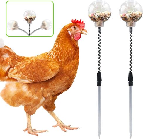 موزع حلوى الدجاج، ألعاب إثراء الدجاج مع أوتاد زنبركية وأرضية، وحدة تغذية حظيرة الدجاج، ملحقات حظيرة الدجاج والإوز والبط والديك الرومي والدواجن الأخرى in Kuwait