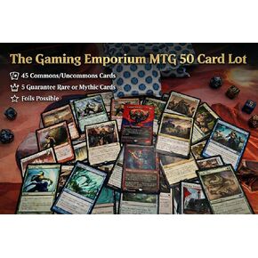 Magic: The Gathering 50 Card Pack (50 بطاقة تتضمن 45 Commons/Uncommons و5 ضمانات نادرة أو بطاقات MTG الأسطورية) (الرقائق والأساطير ممكنة!) in Kuwait