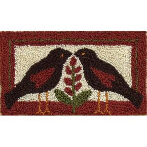 Blackbird Needle Punch Kit, Punch Needle Kit for Beginners, Punch Needle Embroidery Kits, Finished Size 2 1/2" x 4 1/2", Instructions and Materials Included in Saudi Arabia