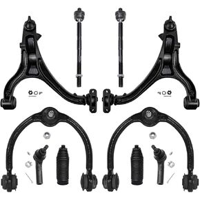 Detroit Axle - Front 10pc Suspension Kit for 1997-2001 Honda CR-V 1998 1999 2000, 2 Upper Control Arms, 2 Lower Ball Joints, 4 Inner & Outer Tie Rods, 2 Sway Bar Links CR-V Replacement in Kuwait