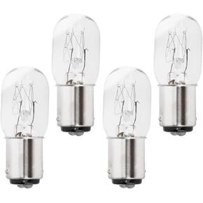 4pcs 15W 120V Sewing Machine Light Bulbs, Push-in Base Incandescent Light Bulbs Compatible with More Household Sewing Machines in Kuwait