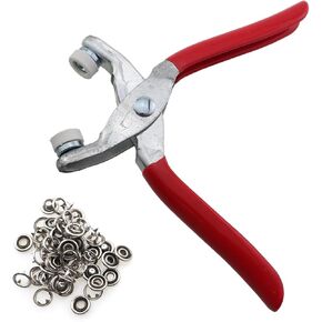 مجموعة أدوات كماشة العين الآمنة من الكروشيه تتضمن 50 مجموعة من المشابك الخمسة المخالب المصنوعة من الفولاذ المقاوم للصدأ مقاس 150 مم لتثبيت أدوات التثبيت المفاجئة على أحزمة البيجامات in Kuwait