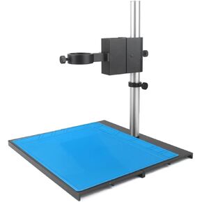 Aluminum Alloy Microscope Stand - 40mm 50mm Adjustable Focus Bracket for Digital HDMI USB Camera (Square 5x5x1.0mm) in Kuwait