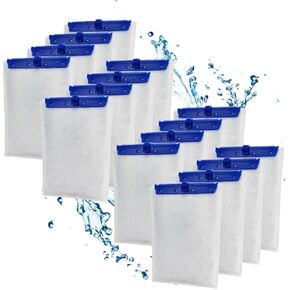 16 حزمة من حشوات الفلتر البديلة الكبيرة لمرشحات Tetra Whisper Bio-Bag، متوافقة مع Whisper 20i/40i، IQ20/30/45/60، PF20/30/40/60 ومرشحات الزواحف in Kuwait