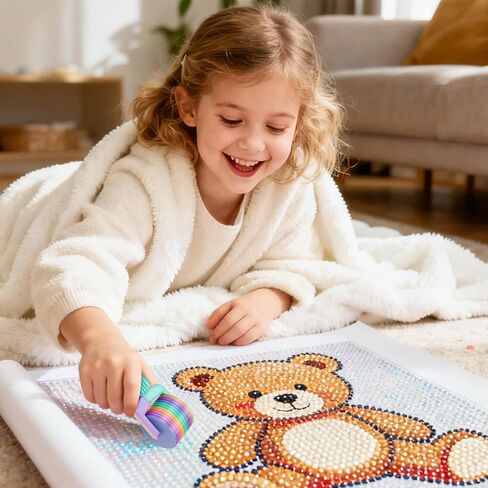 2PC Diamond Art Roller, Essential DIY Craft Tool for Rhinestone Embroidery, Easy-Grip Hand Rollerfor Square/Round Drill Canvas Kits, Detachable Diamond Painting Tools in Kuwait