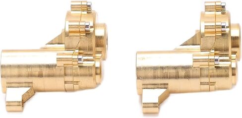 Brass Rear Axle Portal Housing Cover Set, Heavy Duty Upgrade for RC Car, Golden Color, Installation, Accuracy, Enhance Performance and Stability in Saudi Arabia