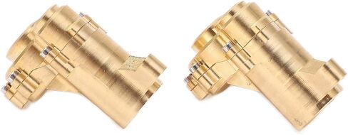 Brass Rear Axle Portal Housing Cover Set, Heavy Duty Upgrade for RC Car, Golden Color, Installation, Accuracy, Enhance Performance and Stability in Saudi Arabia