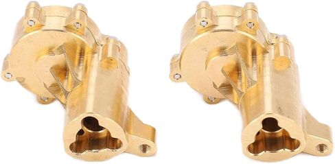 Brass Rear Axle Portal Housing Cover Set, Heavy Duty Upgrade for RC Car, Golden Color, Installation, Accuracy, Enhance Performance and Stability in Saudi Arabia