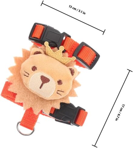 minkissy Rabbit Traction Leash and Harness Set 2 Pieces, Anti-Escape Adjustable Bunny Walking Rope for Dwarf Rabbits, Portable Small Pet Leash for Outdoor Use in Saudi Arabia