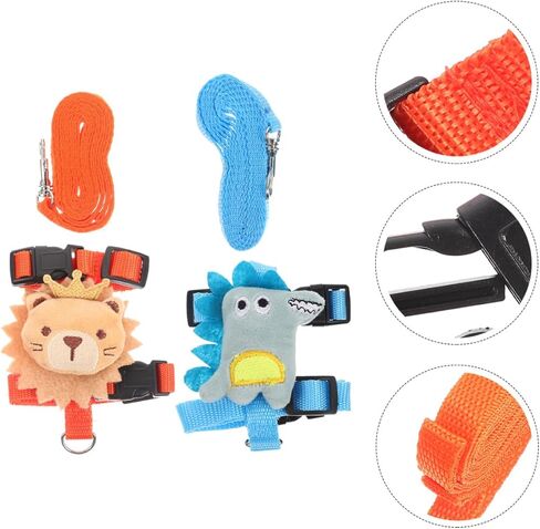 minkissy Rabbit Traction Leash and Harness Set 2 Pieces, Anti-Escape Adjustable Bunny Walking Rope for Dwarf Rabbits, Portable Small Pet Leash for Outdoor Use in Saudi Arabia