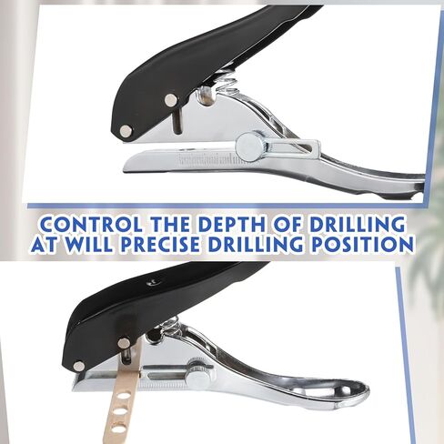 3 Pack Single Hole Punch Large Hole Punch 1/4 5/16 3/8 Inch Heavy Duty Hole Puncher Paper Punch Portable Hand Held Punch for Paper Cards Plastic Cardboard in Kuwait