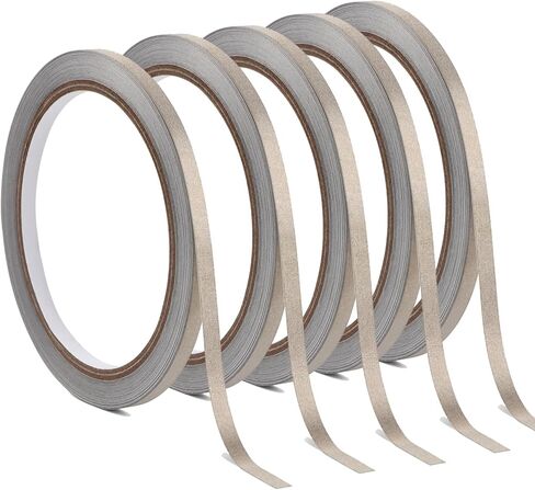 5 Pack 5mm X 10M (0.2in x 32ft) Conductive Nylon Conductive Adhesive Tape, Maker Tape for Paper Circuits, Craft Circuits Arts Crafts Scrapbooking Supplies Projects in Saudi Arabia