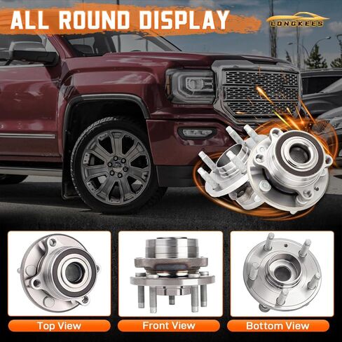 515098 مجموعة محمل محور العجلة الأمامية ذات 8 عروة مع ABS - متوافقة مع FIT 2007–2013 Silverado 2500HD 3500HD، Sierra 2500HD، Yukon XL 2500، Hummer H2 - OE استبدال SP580312 in Saudi Arabia