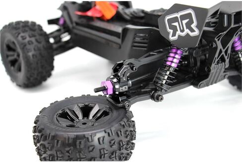 مجموعة حامل محور الألومنيوم الخلفي AMN22M01 من Hot Racing ترقية CNC لـ Arrma 1:16 Mini Kraton 3s BLX 4X4 تتضمن محامل شديدة التحمل in Saudi Arabia