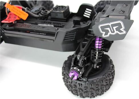 مجموعة حامل محور الألومنيوم الخلفي AMN22M01 من Hot Racing ترقية CNC لـ Arrma 1:16 Mini Kraton 3s BLX 4X4 تتضمن محامل شديدة التحمل in Saudi Arabia
