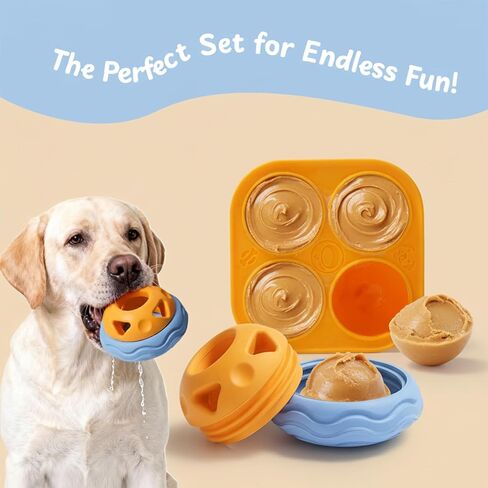 مجموعة ألعاب Nocciola Enrichment Dog Toys للمضغين العدوانيين، وقوالب الحلوى المجمدة ووحدة التغذية التفاعلية، لعبة لعق الكلاب المطاطية القابلة للتجميد لتدوم طويلاً لإبقائهم مشغولين، والمشاركة وتخفيف القلق in Kuwait