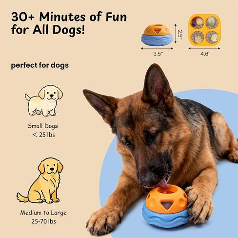 مجموعة ألعاب Nocciola Enrichment Dog Toys للمضغين العدوانيين، وقوالب الحلوى المجمدة ووحدة التغذية التفاعلية، لعبة لعق الكلاب المطاطية القابلة للتجميد لتدوم طويلاً لإبقائهم مشغولين، والمشاركة وتخفيف القلق in Kuwait