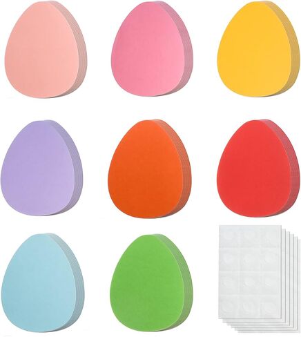 72 Pack Easter Egg Paper Cutouts, 6 Inch Large Egg Shape Cardstock Die Cuts, Assorted Colors for Spring Party Decor, Bulletin Board, DIY Crafts & Event Decoration in Saudi Arabia