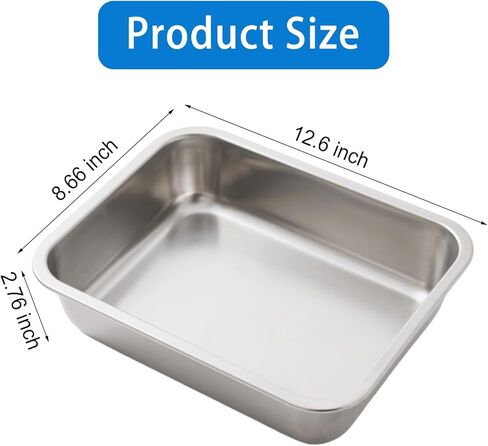 Stainless Steel Dog Bowls for Medium and Small Size Dogs, 0.85 Gallons Metal Dog Water Food Bowl Dish, Medium Capacity Pet Feeding Water Bowls, Pet Food Pans Plates for Dogs, Large Cats and Rabbits in Saudi Arabia