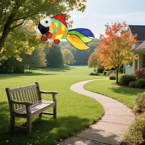 9KM DWLIFE 32 بوصة قوس قزح لصيد السمك Windsock Spinner Garden Decor (3 قطع) in Kuwait