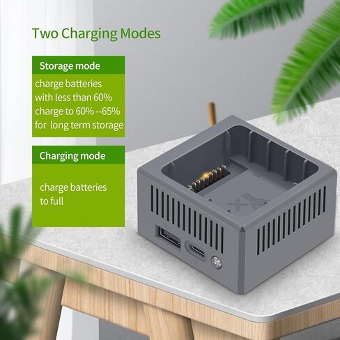 100W USB Battery Charger with Storage Charge for DJI Mavic 4 Pro Drone,Two-Way Single Charging Hub Accessories in Saudi Arabia