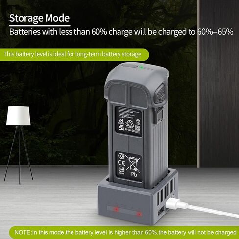 100W USB Battery Charger with Storage Charge for DJI Mavic 4 Pro Drone,Two-Way Single Charging Hub Accessories in Saudi Arabia