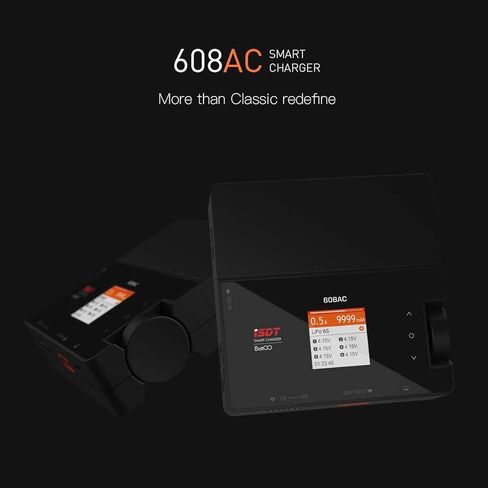 شاحن بطارية ليبو ISDT 608AC، شاحن ذكي AC 50W/DC 200W مدى الحياة، Lilon، LiPo، بطاريات LiHv/Pb/NiMH، مفرغ شاحن التوازن لبطاريات RC in Saudi Arabia