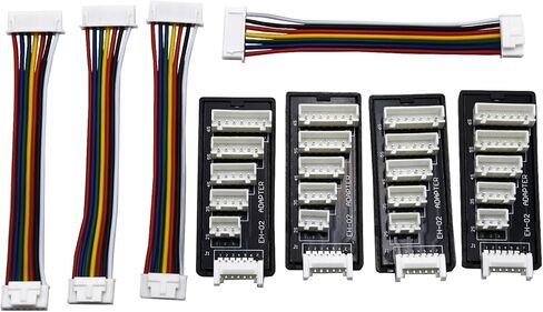 4 عبوات من Blomiky JST-XH-7P إلى 2S-6S لوحة محول وكابلات مقبس Balace لشحن بطارية ليثيوم B6 B6AC C150 T240 T400/لوحة XH-7P *4 in Saudi Arabia