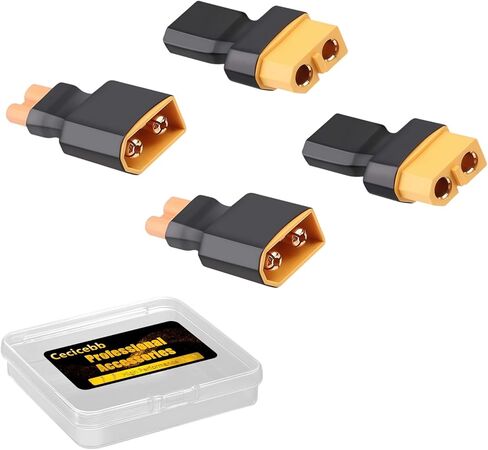 XT30 to XT60 Plug Female Male Adapter Connector for RC FPV Drone Car Truck Lipo NiMH Battery Charger ESC in Kuwait