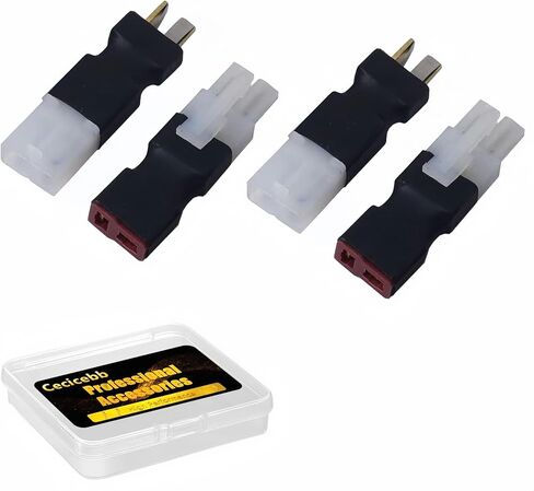 Tamiya RC Connector to T Style Plug Female Male Adapter for RC FPV Drone Car Truck Lipo NiMH Battery Charger ESC Connection in Kuwait