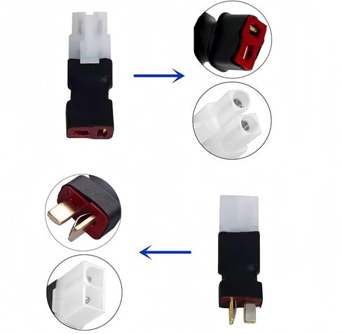 Tamiya RC Connector to T Style Plug Female Male Adapter for RC FPV Drone Car Truck Lipo NiMH Battery Charger ESC Connection in Kuwait