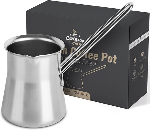 Quality Turkish Coffee Pot - Turkish Coffee Maker, Chai Pot, Arabic Coffee Pot, Briki Greek Coffee Pot, Greek Briki, Cezve, Ibrik (24oz) in Kuwait