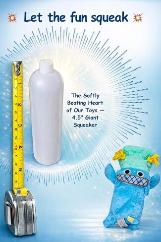 4 in 1 Squeaky Dog Toy-No Stuffing Dog Toy-Squeaker,Ropes & Surprise ball-like play item for Small Medium Large Breed-for Chewing,Teething&Fetch-Durable Pet-Safe Materials-Blue Plush Hippo in Gift box in Saudi Arabia