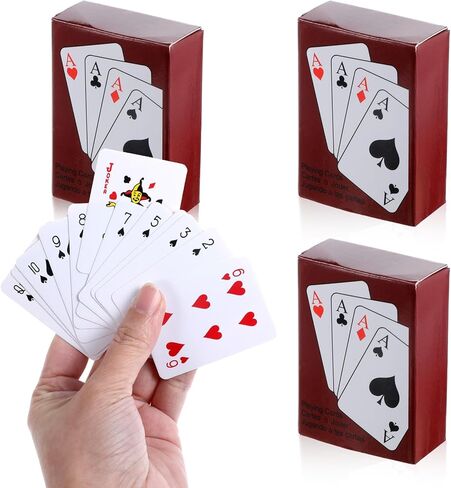 Mini Playing Cards 3 Pack Mini Deck of Cards Game 2 X 1.5 in Portable Smal Playing Card Bulk Miniature Poker Card Novelty Party Favor Traveling Festival Party Gift for Adults in Saudi Arabia