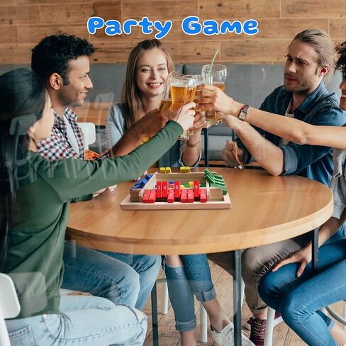 لعبة Shut The Box Dice، ألعاب رياضية لطاولة خشبية عائلية مكونة من 4 لاعبين للبالغين والأطفال، ممتعة للفصل الدراسي، المنزل، الحفلات، لعبة استراتيجية الحانة والتخييم، حجم مناسب للسفر in Saudi Arabia