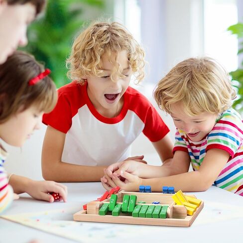 لعبة Shut The Box Dice، ألعاب رياضية لطاولة خشبية عائلية مكونة من 4 لاعبين للبالغين والأطفال، ممتعة للفصل الدراسي، المنزل، الحفلات، لعبة استراتيجية الحانة والتخييم، حجم مناسب للسفر in Saudi Arabia
