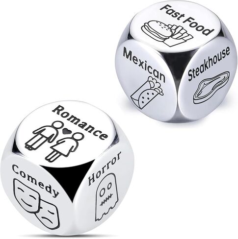 4 قطع هدايا عيد الحب تاريخ ليلة القرار النرد تاريخ الليل هدية لصديقها صديقة الغذاء النرد له هدايا يوم الذكرى السنوية للزوجة الزوج الزفاف عيد ميلاد العازبة للعروس in Kuwait