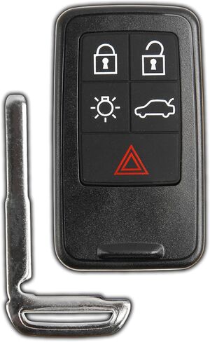 KeylessOption دخول بدون مفتاح التحكم عن بعد مفتاح السيارة الذكية فوب تقطيعه شفرة مفتاح ل S60 S80 XC60 XC70 فولفو KR55WK49264 in Kuwait