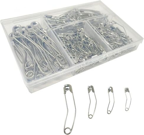 Pack of 160pcs Curved Pins Stainless Steel Quilting Basting in Box Includes 28mm/32mm/38mm/54mm Pinning Tools in Saudi Arabia