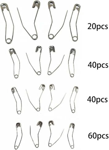 Pack of 160pcs Curved Pins Stainless Steel Quilting Basting in Box Includes 28mm/32mm/38mm/54mm Pinning Tools in Saudi Arabia