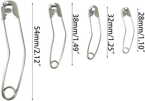 Pack of 160pcs Curved Pins Stainless Steel Quilting Basting in Box Includes 28mm/32mm/38mm/54mm Pinning Tools in Saudi Arabia