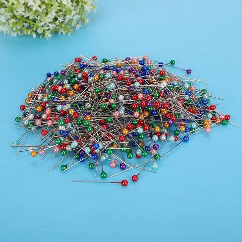 Haofy Sewing Pins Pearlized Ball Head for Precise Fabric Positioning Multicolor Quilting Pins for DIY Patchwork, Household Sewing, Wedding Decorations in Saudi Arabia