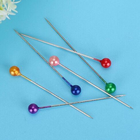 Haofy Sewing Pins Pearlized Ball Head for Precise Fabric Positioning Multicolor Quilting Pins for DIY Patchwork, Household Sewing, Wedding Decorations in Saudi Arabia