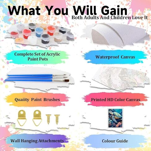 3 Pack Sakura Paint by Numbers Kit for Adults,Mount Fuji Acrylic Painting Kit Adult Paint by Number Kits on Canvas,DIY Painting for Beginners Art by Numbers for Gifts Home Wall Decor 12x16 inch in Saudi Arabia