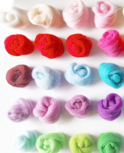 Needle Felting Kits for Beginners, Wool Felt Tools, Needle Felting Supplies Kits with Tools, Needle Felting Starter Kit, Storage Bag for DIY Handcrafts Decoration in Kuwait