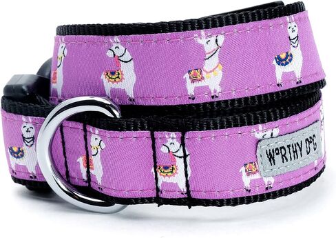 THE WORTHY DOG Collar for Large Dogs, Adjusts 15-21 inches, Durable Nylon Webbing, Quick Release Buckle, Luck 'O The Irish Gnome Pattern, Green, Large in Saudi Arabia